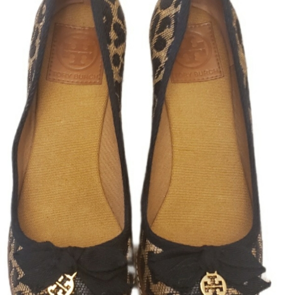 Tory Burch Jackie Leoparx Espadrille wedges sz 8.5 - Picture 3 of 9